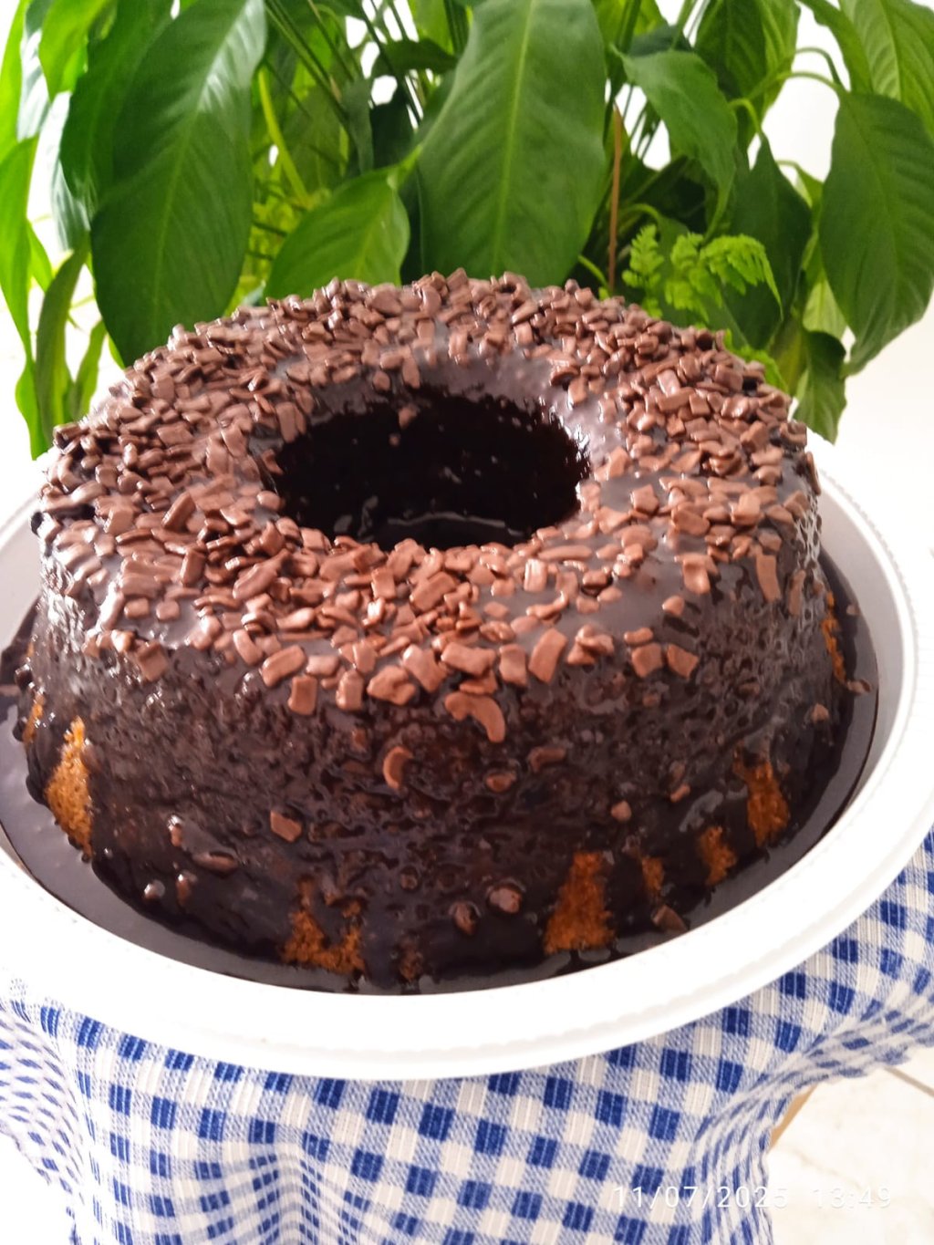 ENCOMENDA - Bolo de cenoura com calda de chocolate