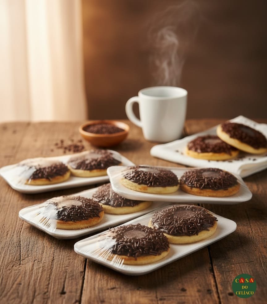 Mini pizza Brigadeiro