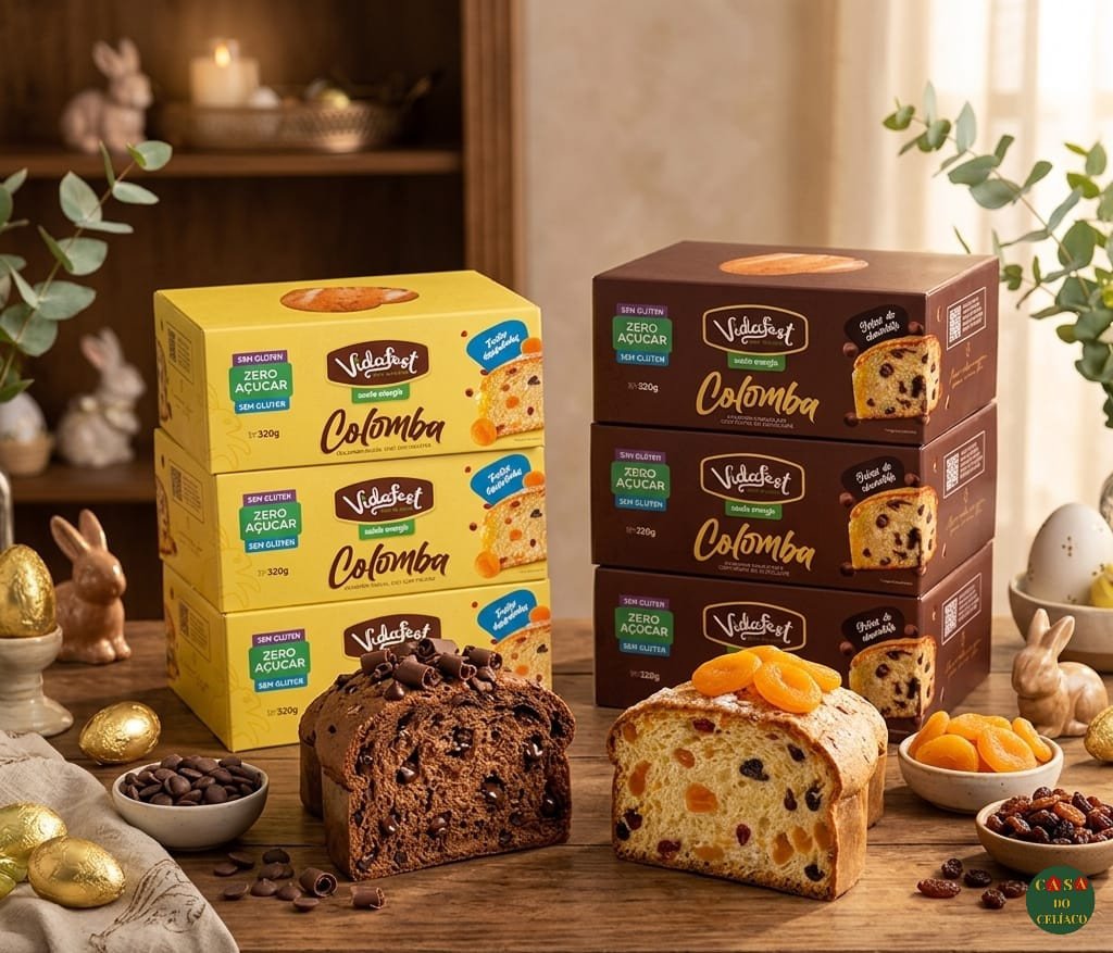 Colomba Pascal CHOCOLATE zero açúcar