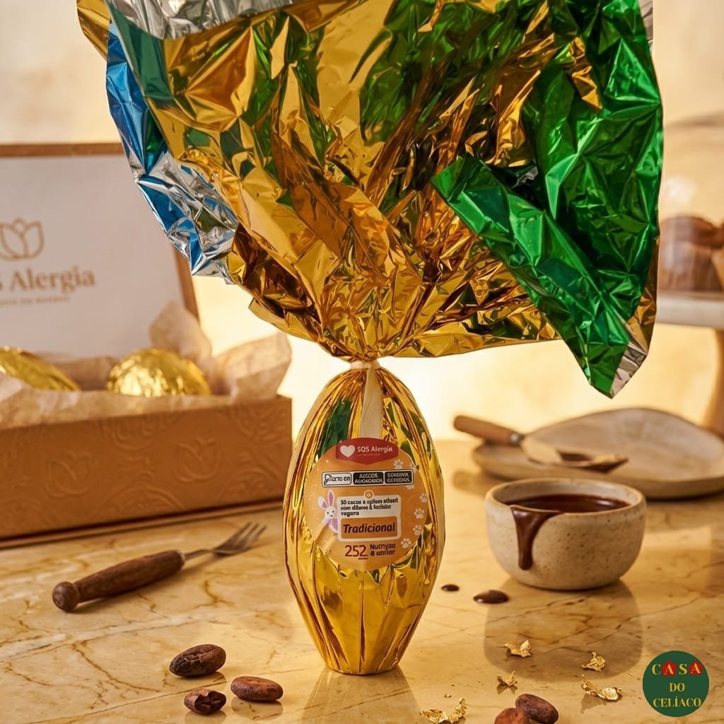 Ovo de Páscoa ao leite (sem leite)