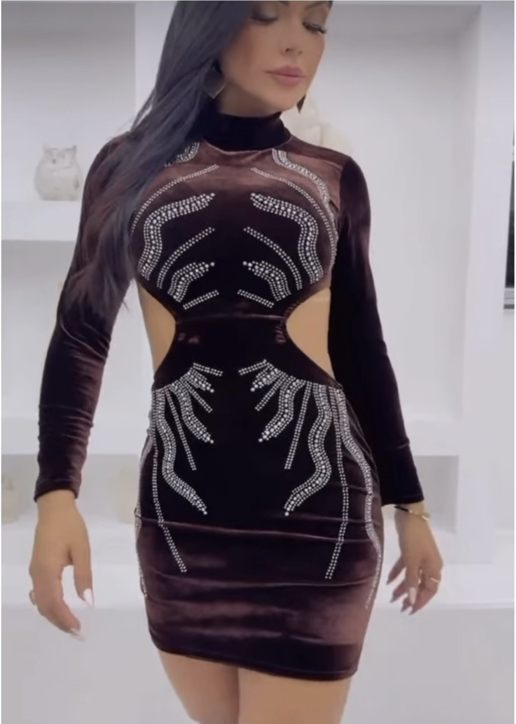 VESTIDO MARROM