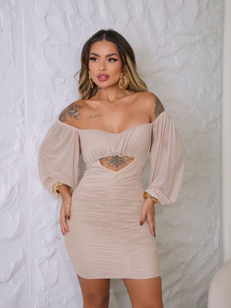 VESTIDO NUDE