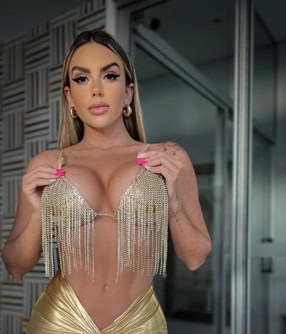 CROPPED DOURADO + CALCINHA
