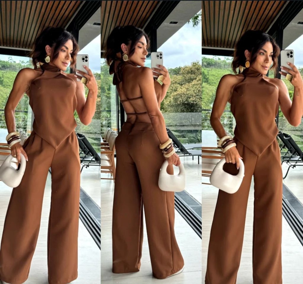 CONJUNTO MARROM
