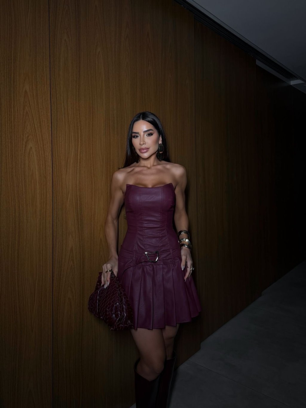 VESTIDO VINHO