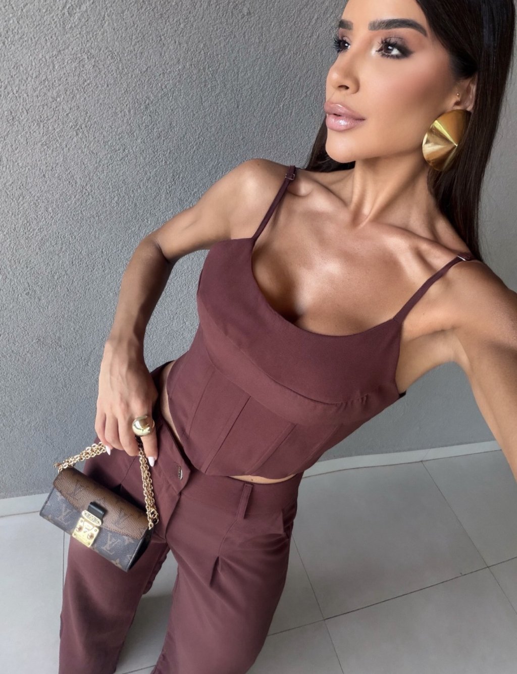 CONJUNTO MARROM