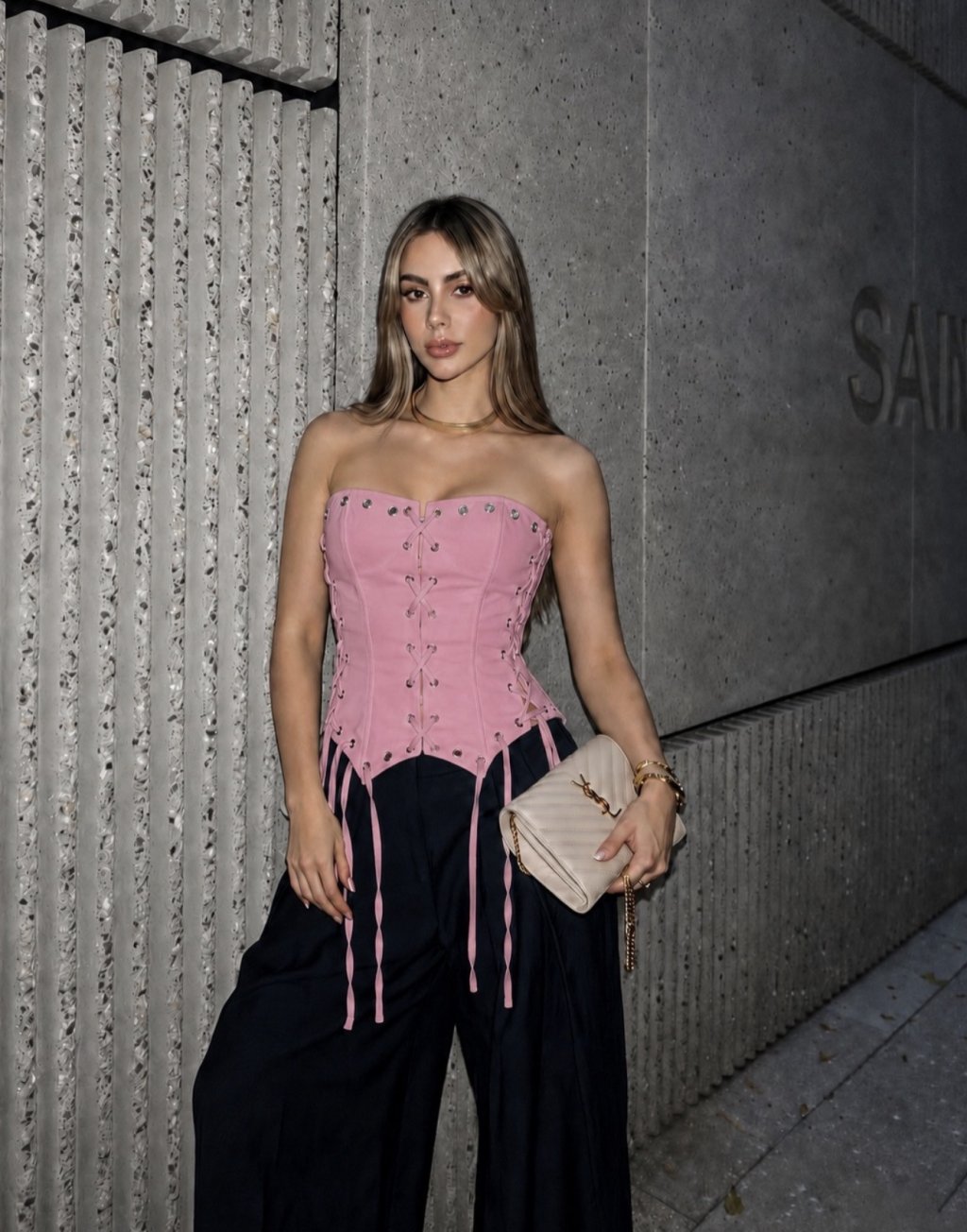 CORSELET ROSA