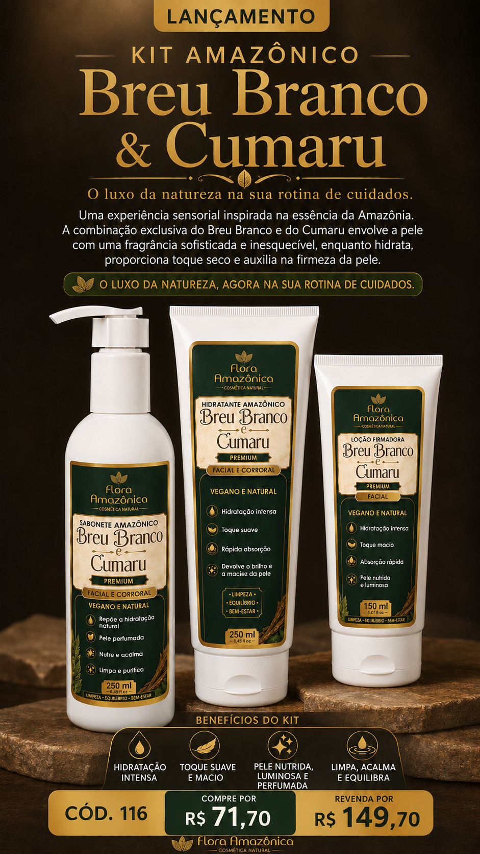 Kit breu branco e cumaru (revenda por 149,70)