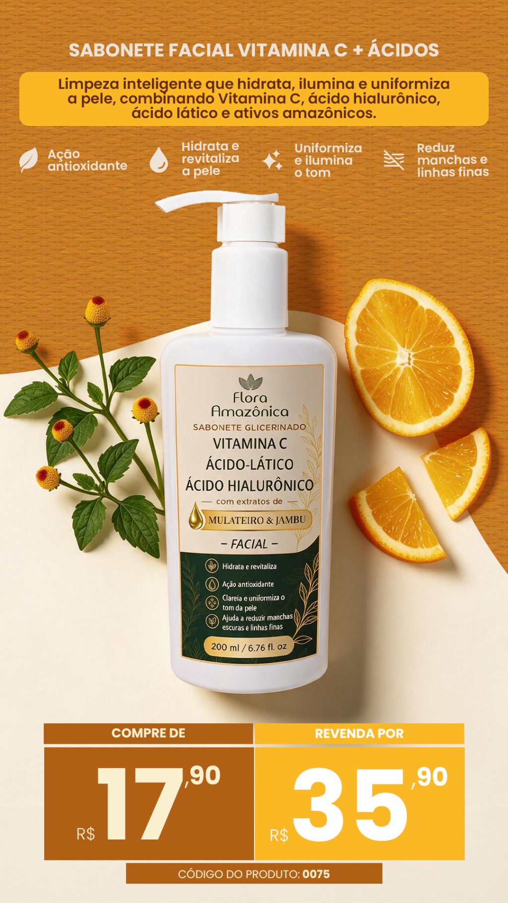 Cód. 0075- Sabonete glicerinado vitamina C (VENDA: 35,90) 