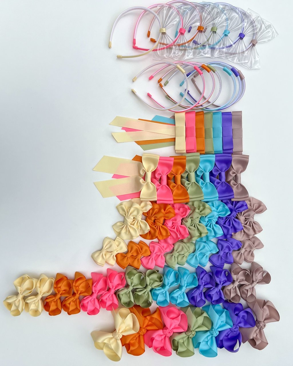 Kit 77 Laços e Tiaras da Coleção Verão 25
