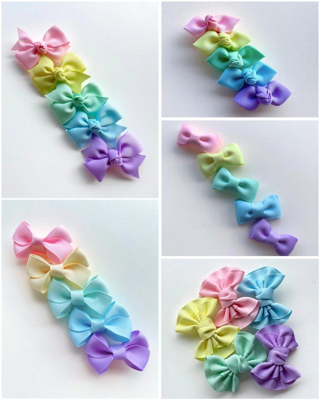 Combo Lacinhos e Acessórios Baby - Candy Colors (25 Laços)