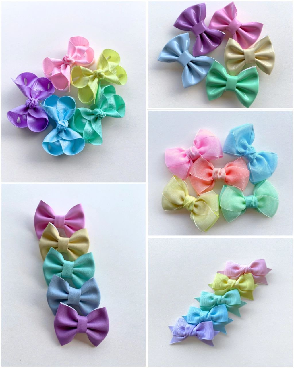 Combo Laços e Acessórios P - Candy Colors (25 Laços)