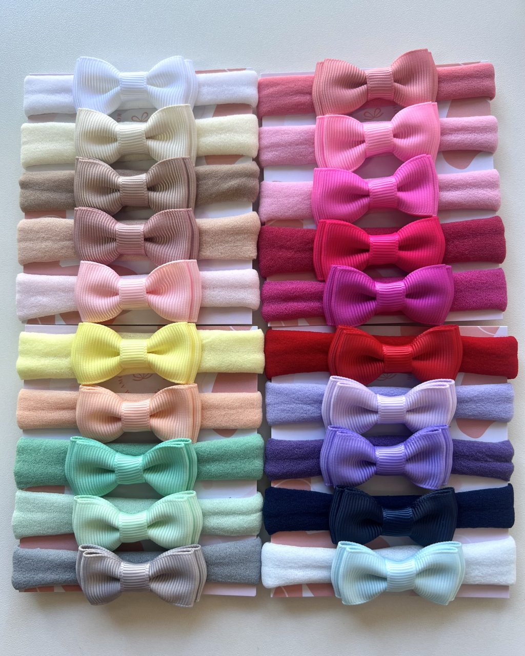 Kit 20 Laços Gravatinha Dupla Tamanho Mini - MN06