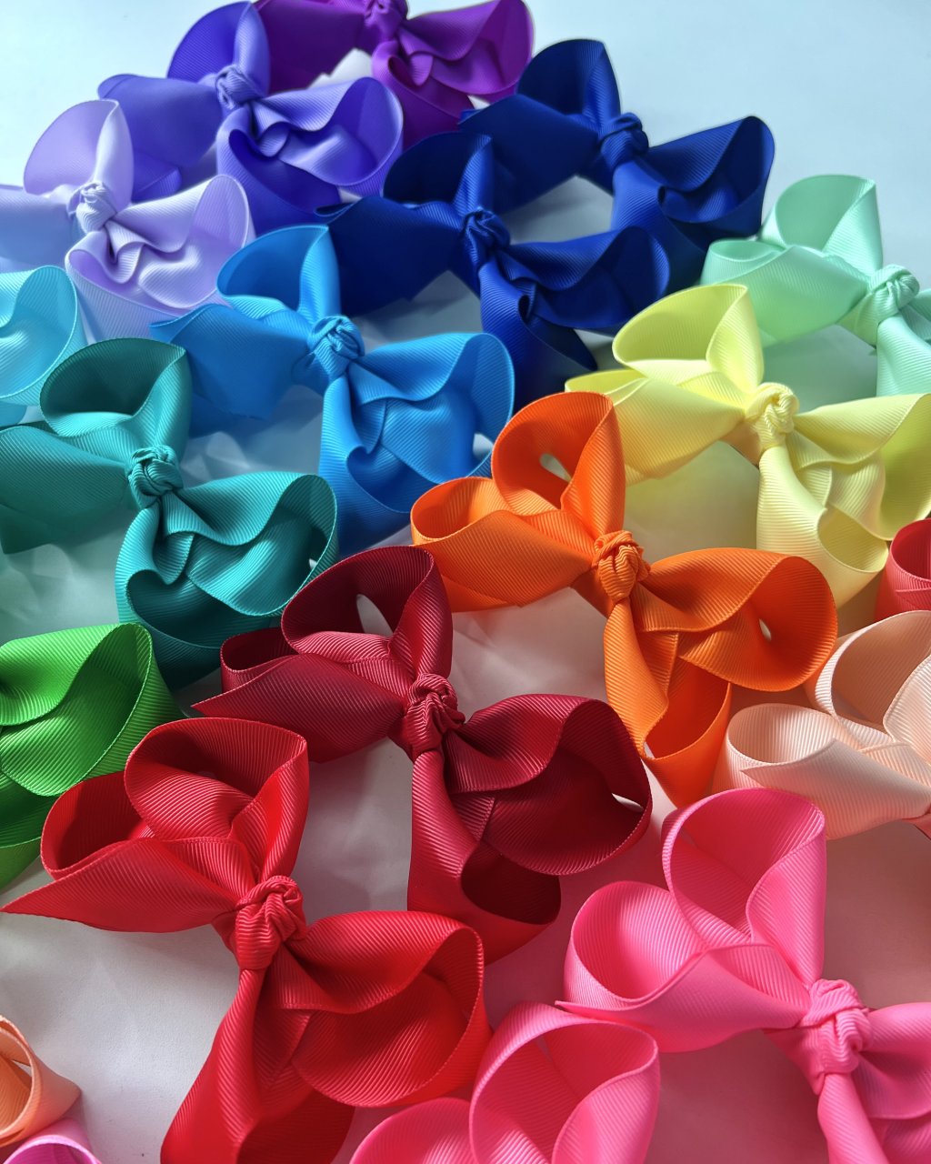 Kit 10 Laços Boutique Tamanho Grande no Bico de Pato - G01