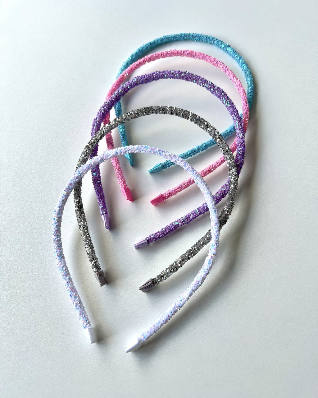 Kit 5 Tiaras Glitter Tubo Strass