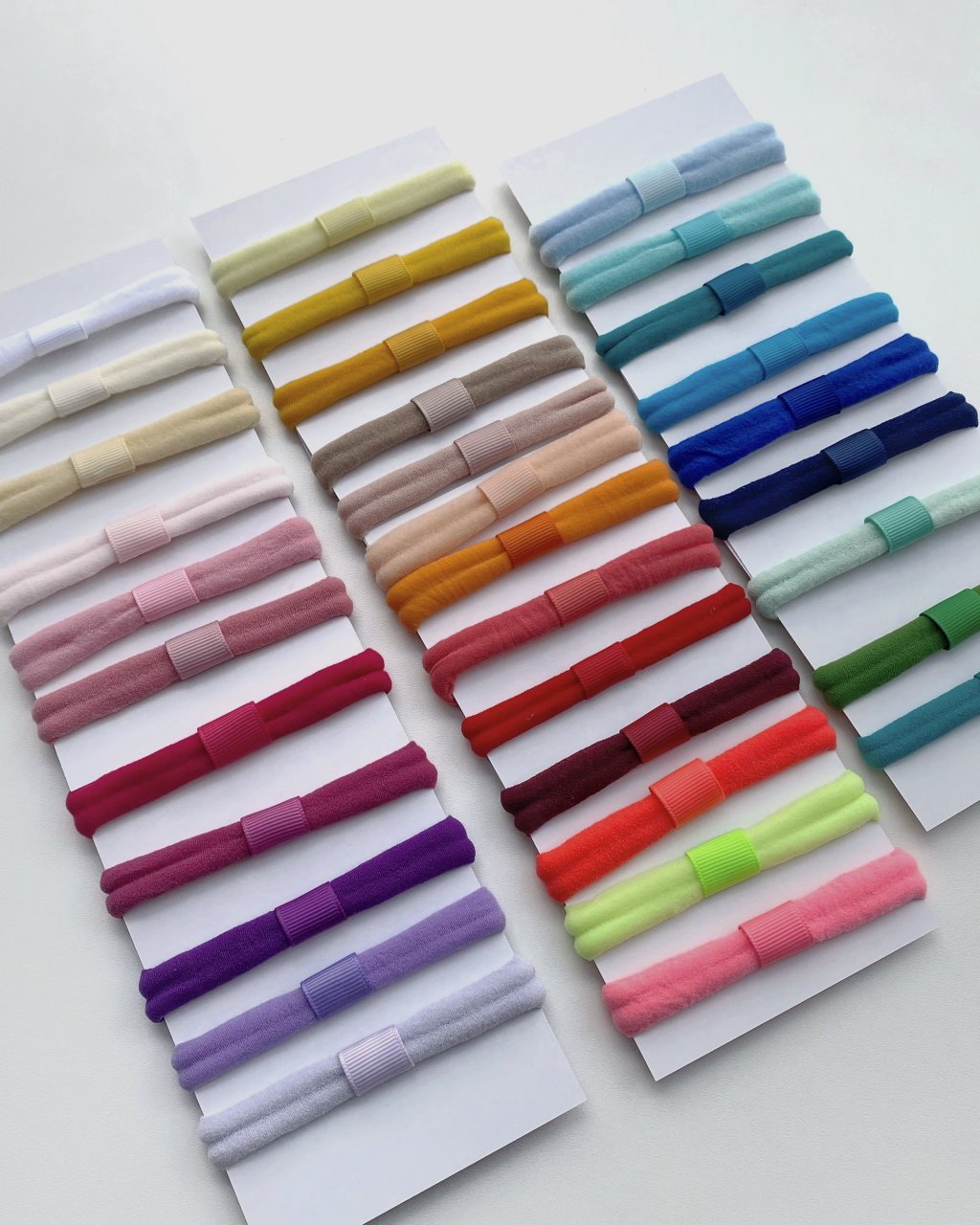 Kit 10 Faixinhas de Bebê Adaptadoras em Meia de Seda Slim