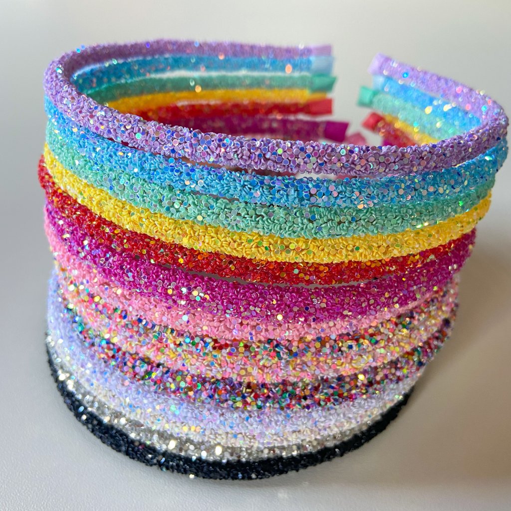 Kit 10 Tiaras Tubo de Strass