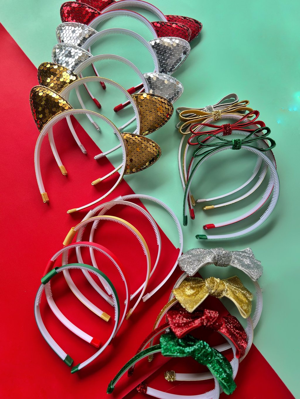 Combo 19 Tiaras Coleção Boas Festas