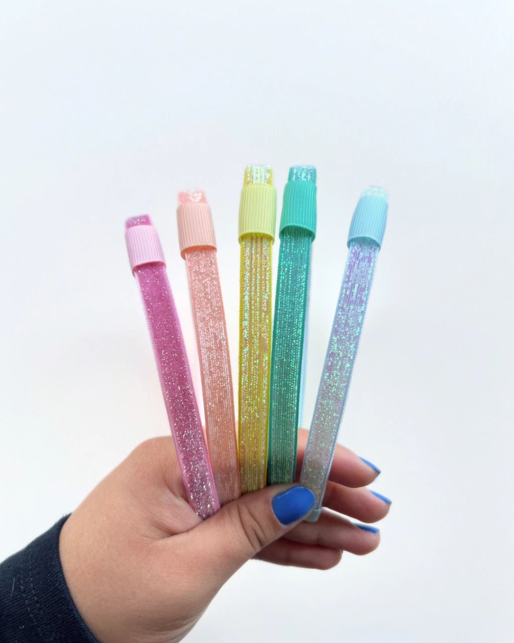 Kit 5 Tiaras Adaptadoras Glitter - Candy Colors