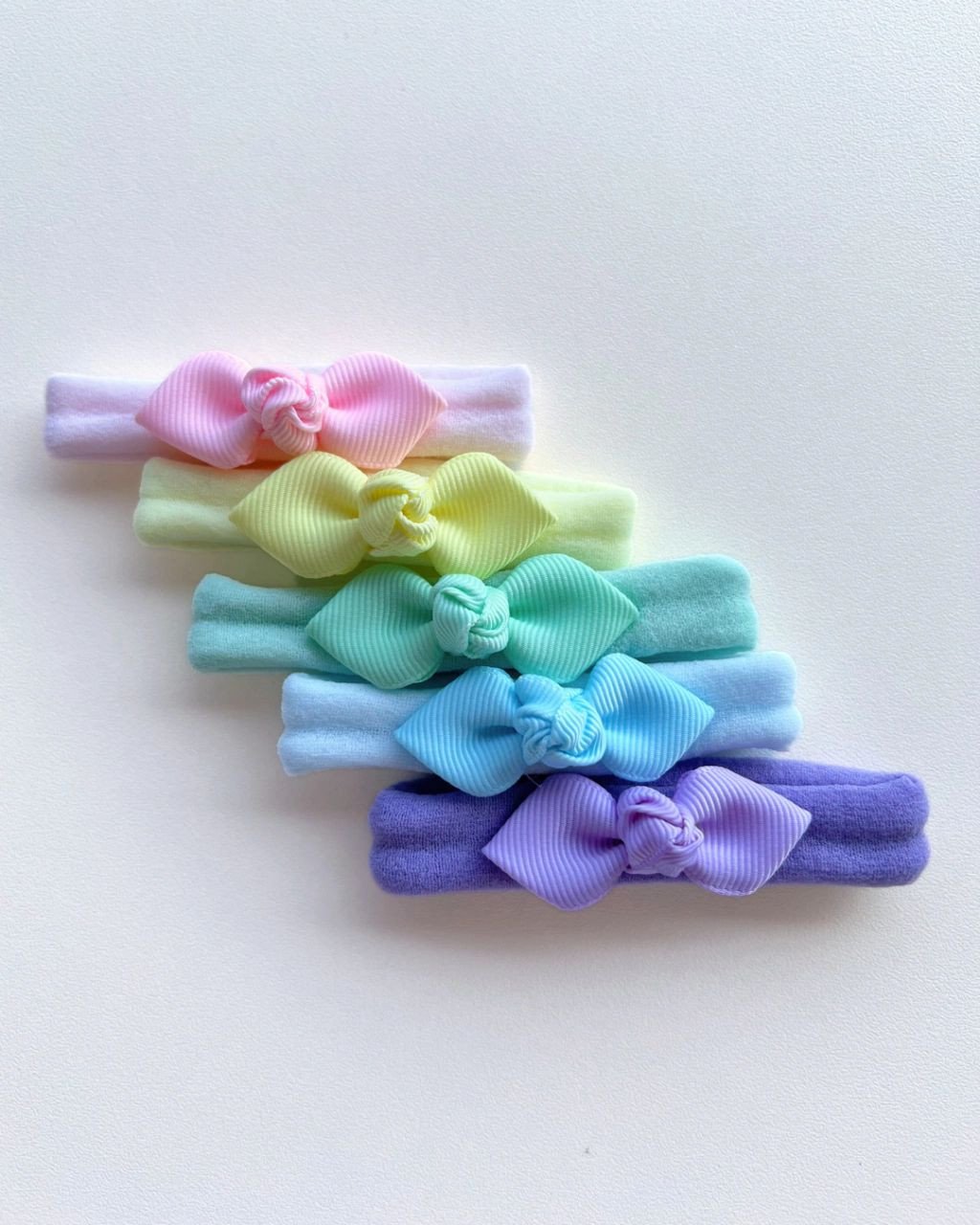 Kit 5 Laços Pétala Micro Baby MC06 - Candy Colors