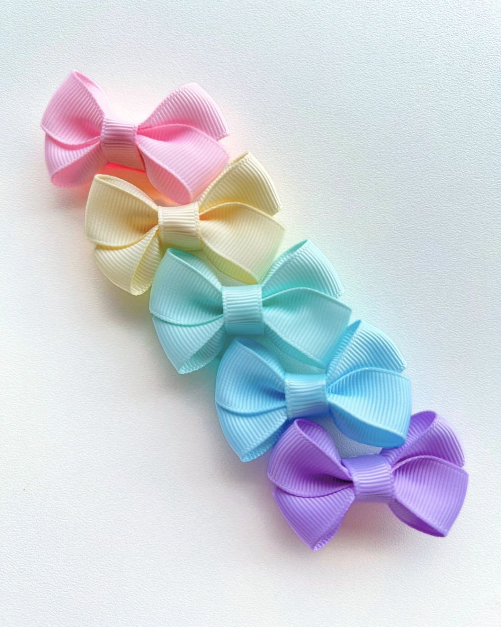 Kit 5 Laços em X Micro Baby MC05 - Candy Colors