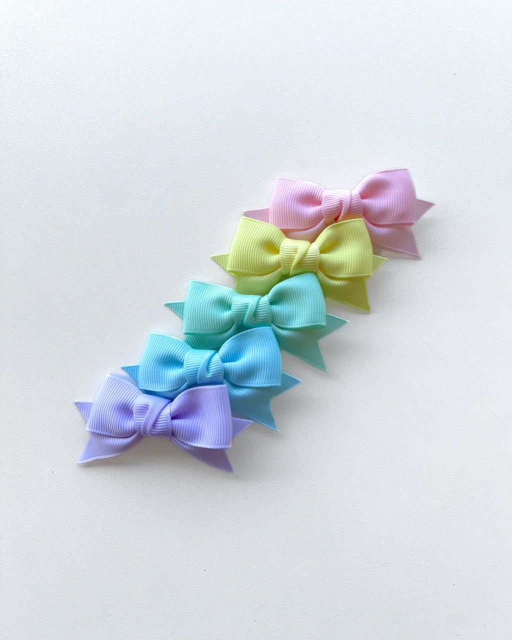 Kit 5 Laços Gravata com Pernas Pequenino PP06 - Candy Colors
