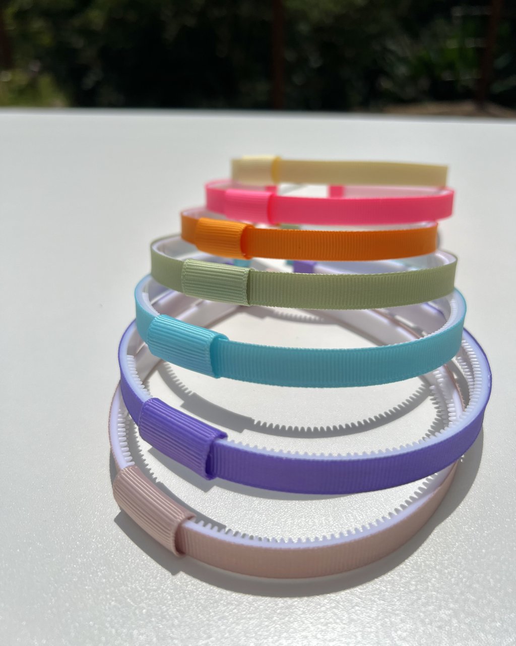 Kit 7 Tiaras Adaptadoras Gorgurão - Coleção Verão 25