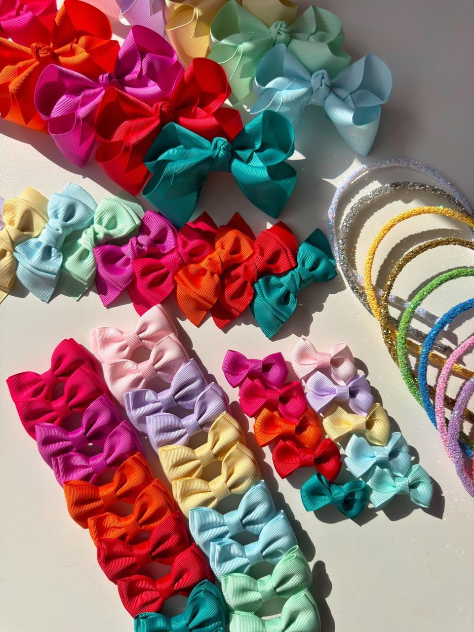 Kit Completo Laços e Tiaras Coleção Verão 26 (60 itens)