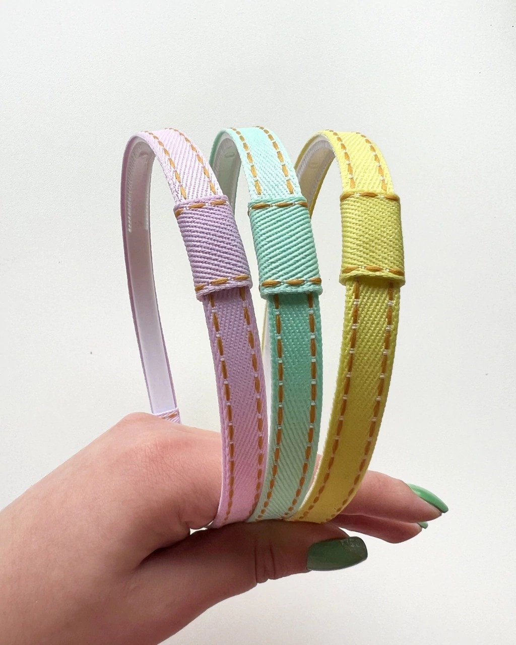 Kit 5 Tiaras Adaptadoras Jeans - Cores Sortidas