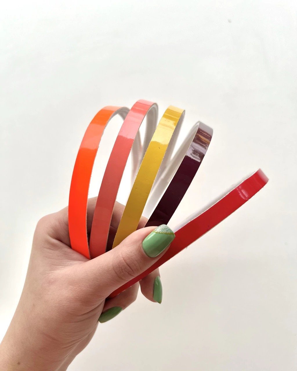 Kit 10 Tiaras Lisas em Verniz - Cores Sortidas