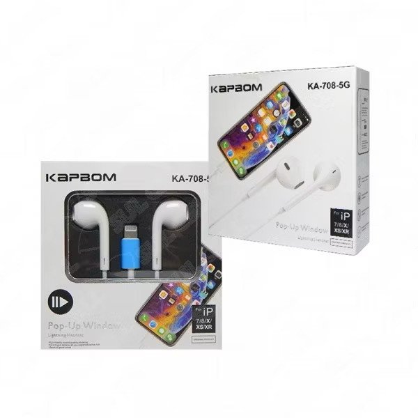 FONE DE OUVIDO KAPBOM KA-708-5G BLUETOOTH COM FIO