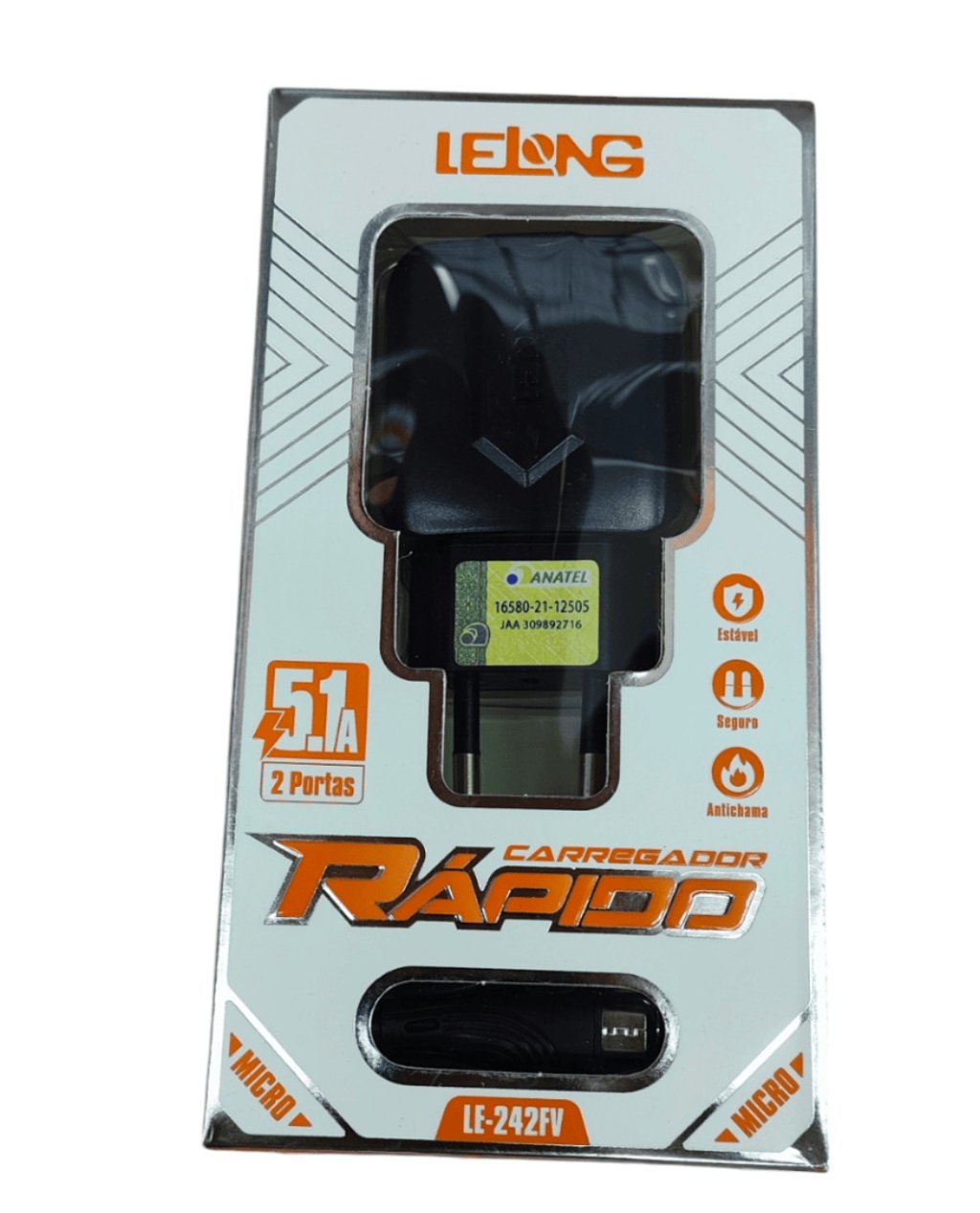 CARREGADOR LELONG V8 5.1A TURBO LE-242FV