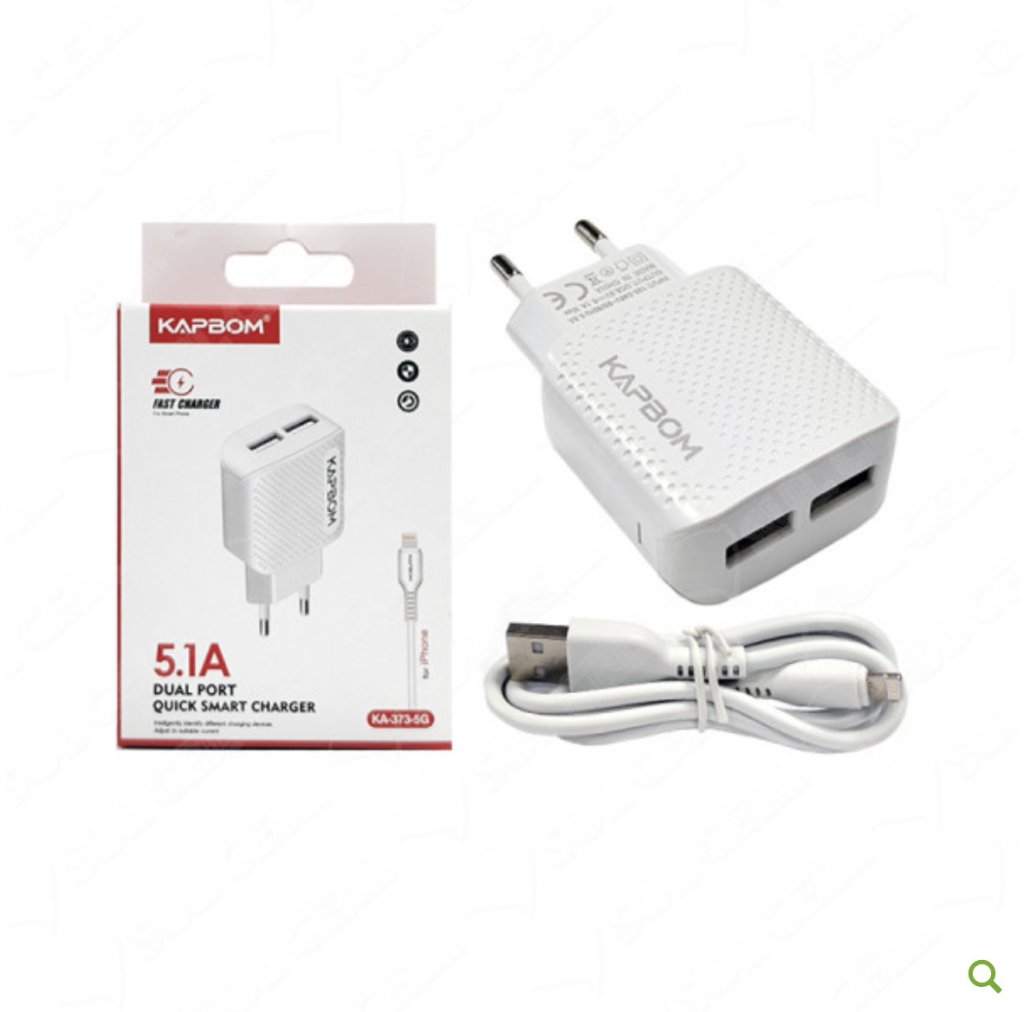 CARREGADOR KAPBOM IPHONE TURBO KA-373-5G 5.1A