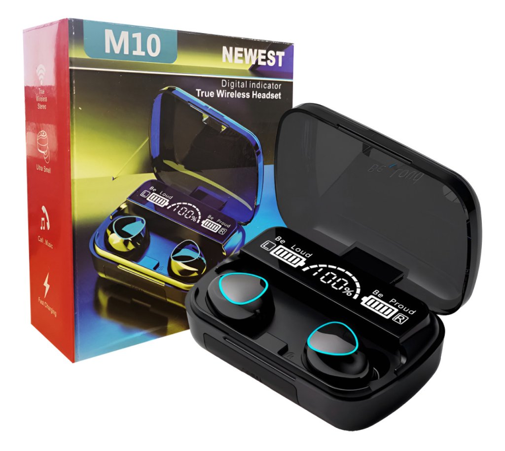 FONE DE OUVIDO M10 BLUETOOTH WIRELESS