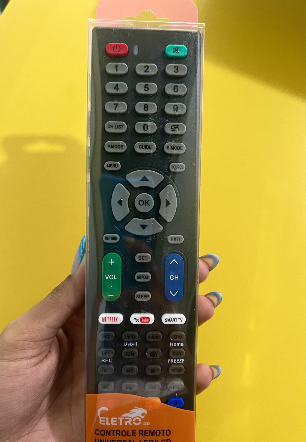 CONTROLE REMOTO UNIVERSAL EL-7805 ELETRO