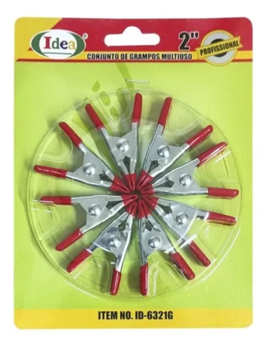 CONJUNTO DE GRAMPOS MULTIUSO 2 POLEGADAS 8 PÇS IDEA