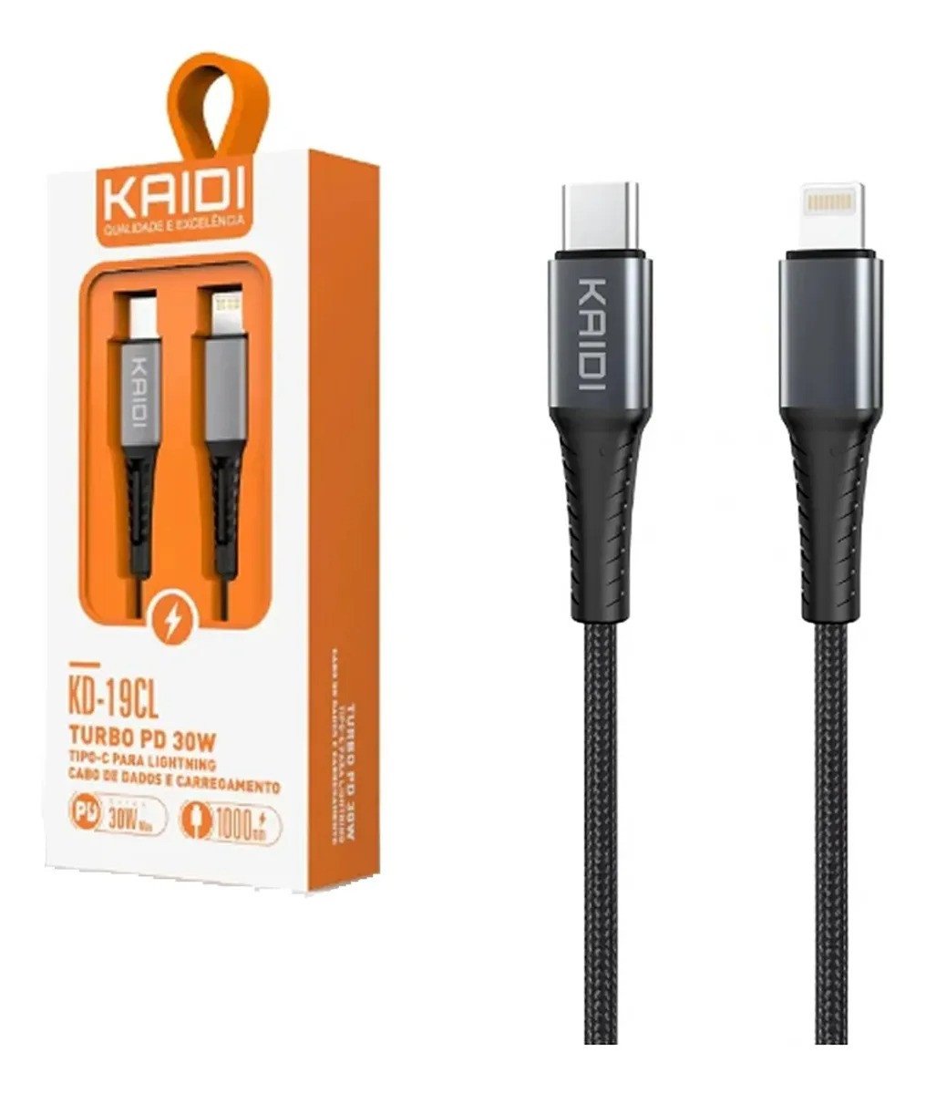 Cabo Carga Tipo C / Lightning Ios Turbo Pd 30w Kaidi Kd-19cl