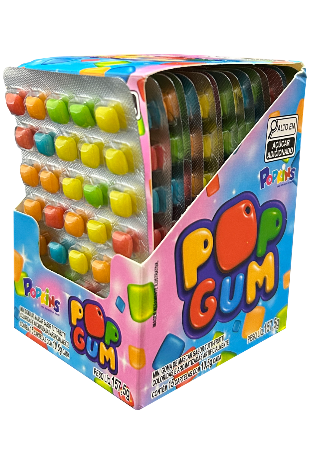 CHICLE POP GUM TUTTI-FRUTTI POPKINS