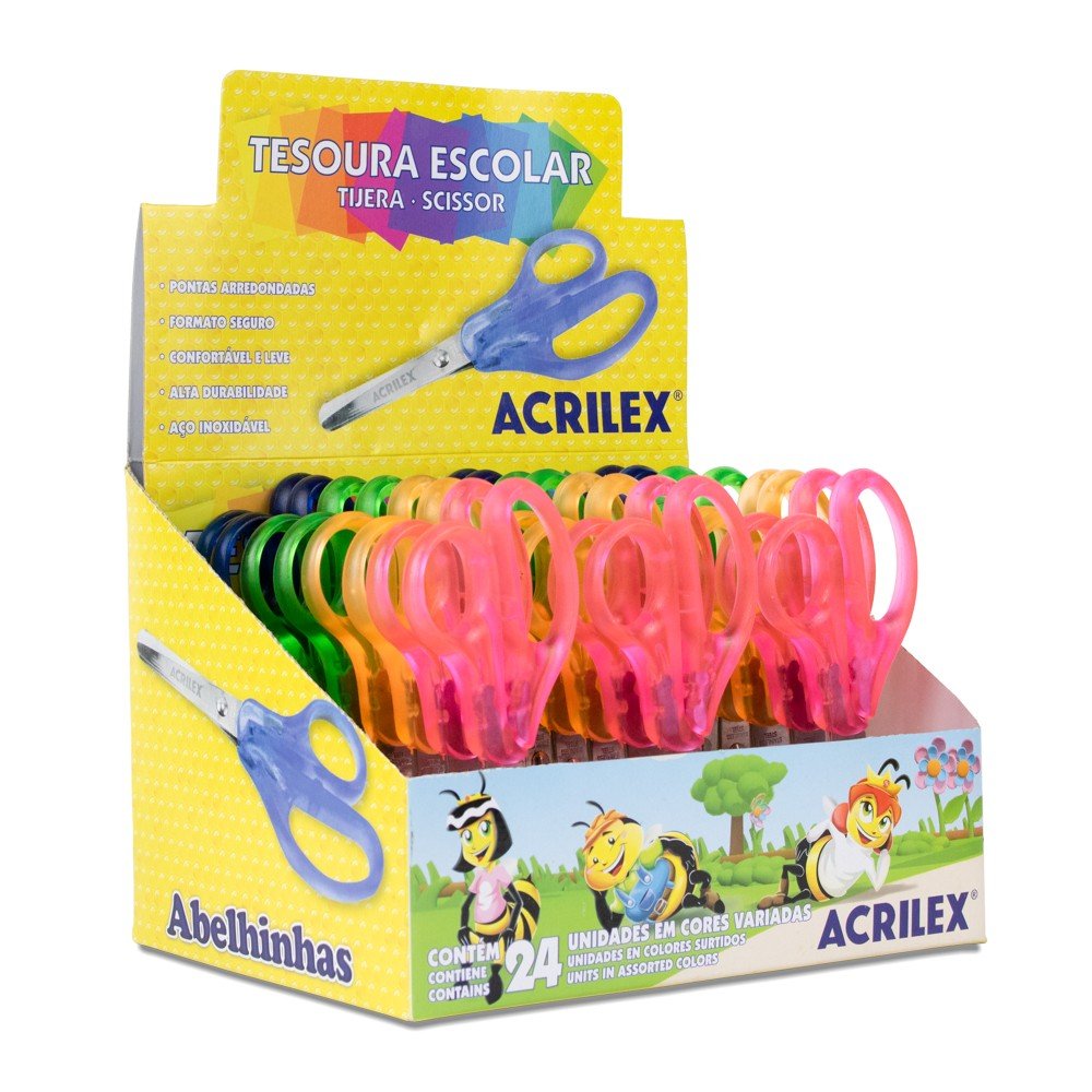 TESOURA ESCOLAR ACRILEX