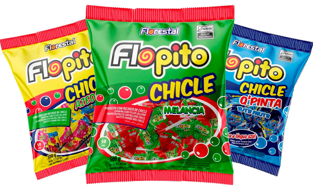 PIRULITO FLOPITO CHICLE FLORESTAL