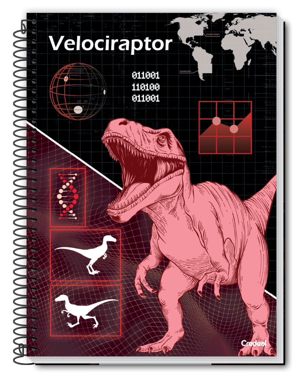 CADERNO 10 MATÉRIAS CAPA DURA SUPER DINO CREDEAL (285299)