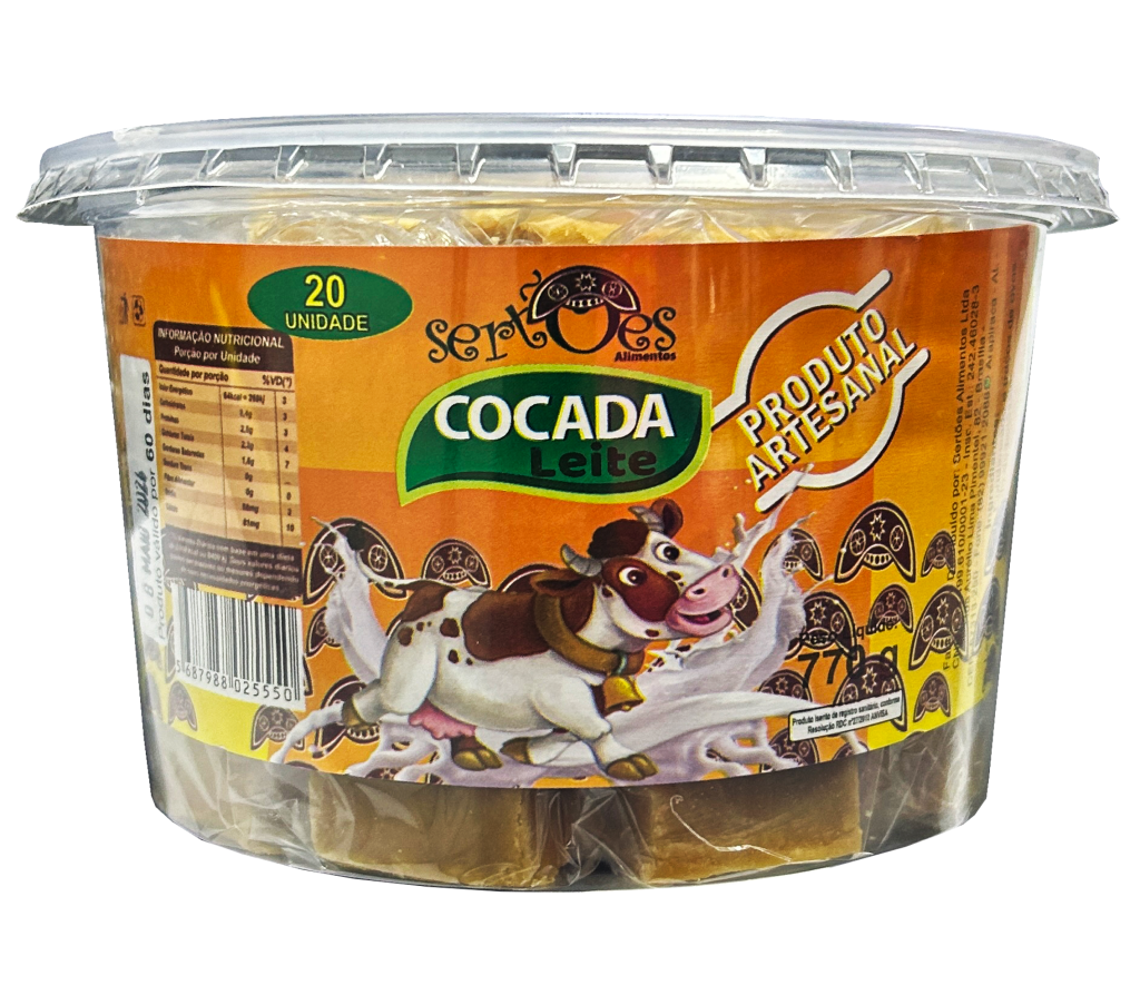 COCADA DE LEITE EMBRULHADA SERTÕES