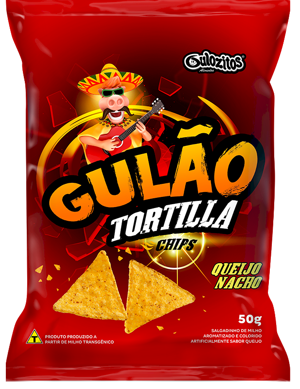 SALGADINHO GULÃO TORTILHA 50G GULOZITOS