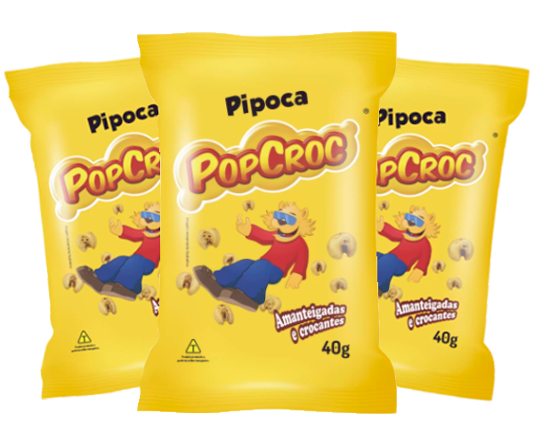 PIPOCA AMANTEIGADA METALIZADA POPCROC JR POPULAR