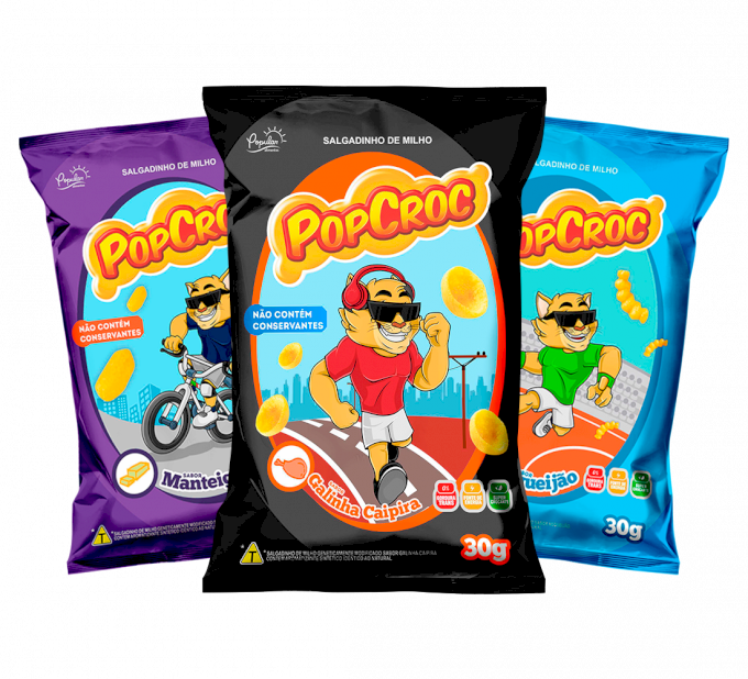 SALGADINHO POPCROC METALIZADO POPULAR