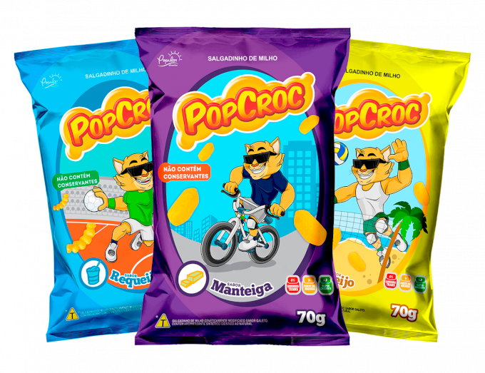 SALGADINHO POPCROC METALIZADO POPULAR