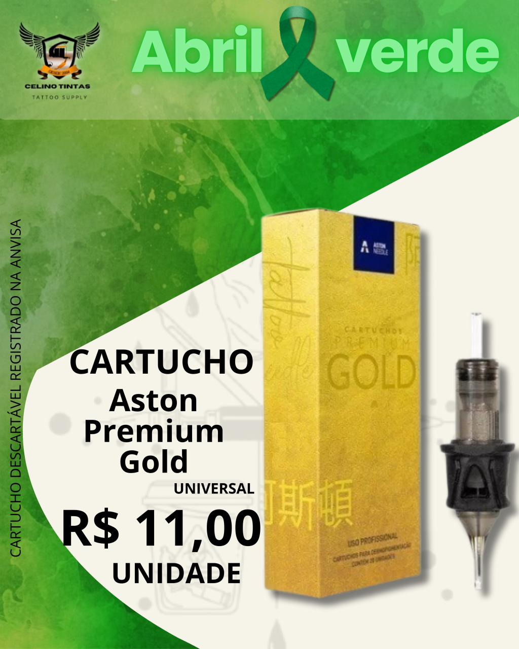 Cartucho Aston Premium Gold -   UNIDADE