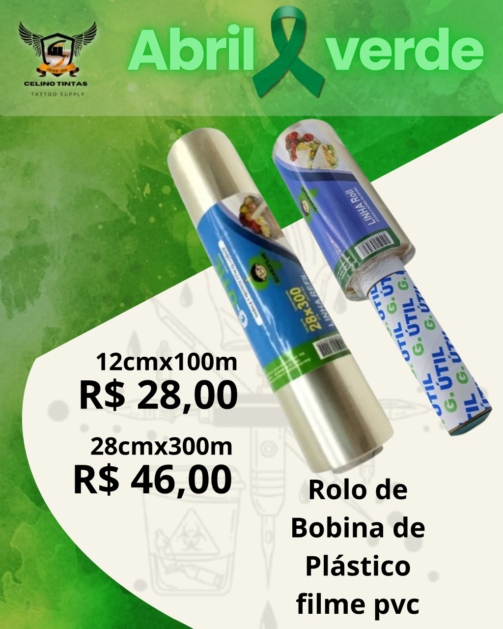 Rolo de Bobina  de Plástico filme pvc  