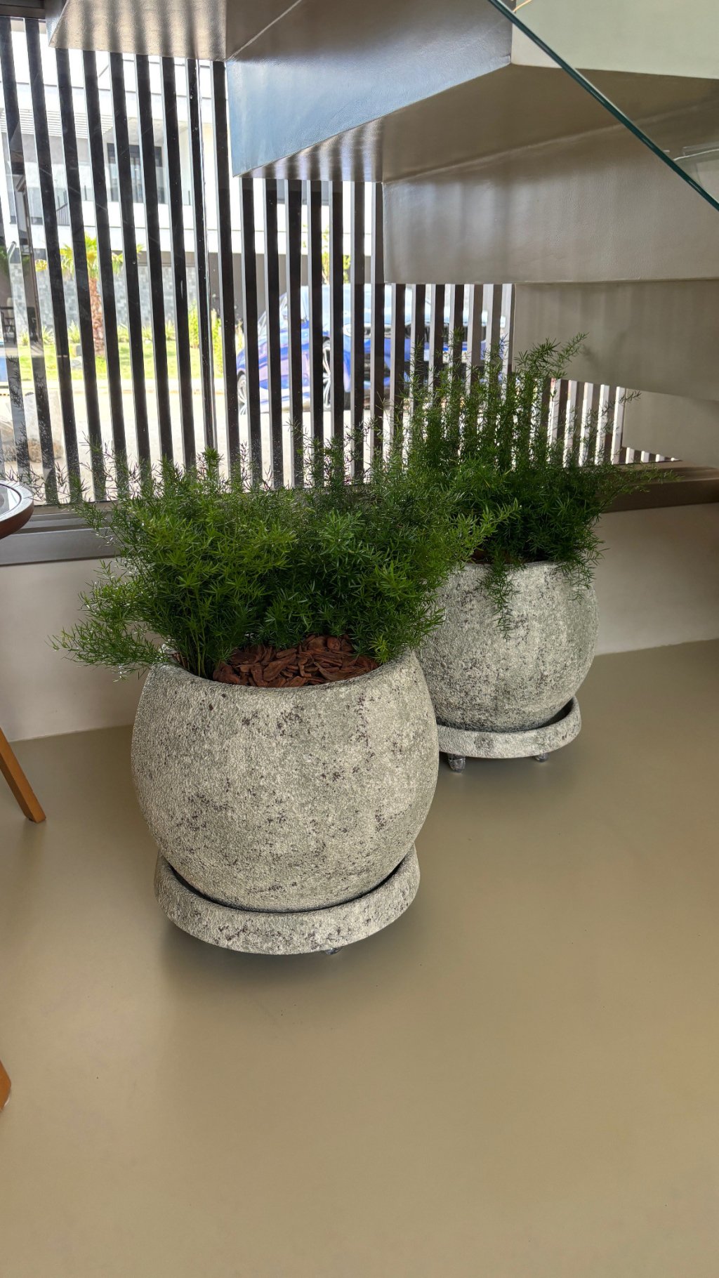 VASO CIMENTO TEXTURIZADO - B.L. S/BORDA (A35 x D35)