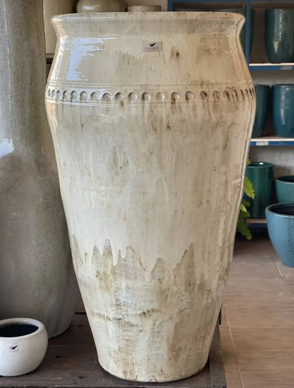 VASO CERÂMICA ESMALTADO - COLISEU (A85 x D43)